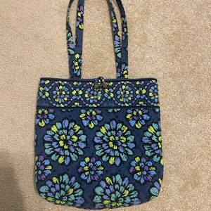 Vera Bradley Tote Bag- Indigo Pop